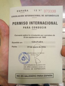 permiso internacional de conducir